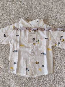 Cute Fish Print Long Sleeve Shirt for Kids