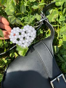 Red Beaded Heart Keychain