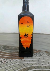 Sunset Bottle Art