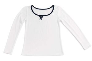 Korean Style Ribbed White Stretchable
