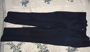 Classic Navy Blue Straight Fit Trousers