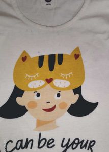 Cute Graphic Print top- pajama