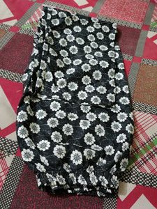 Black Floral Kurta