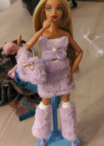 iconic Butterfly dress for Barbie doll