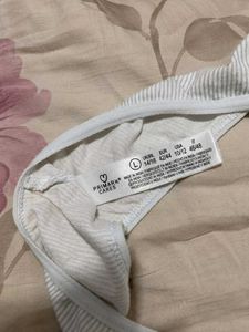 Ribbed White Briefs