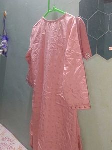 Pink Printed Kurta