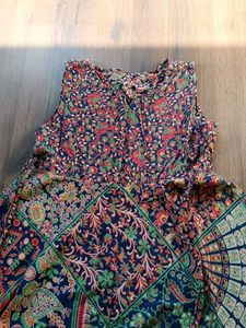 Bohemian Print Sleeveless Dress