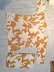 Floral Print Kurta Pant Set