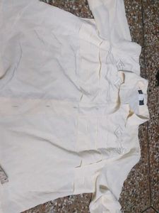 Cream Button-Up shirt