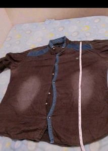 Men's Dark Washed Denim Shirt