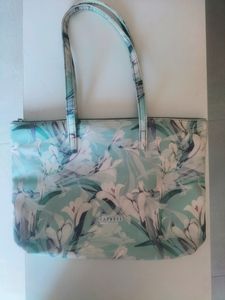 Caprese Floral Cyan Color Hand Bag