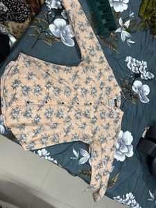 Elegant Peach Floral shirt