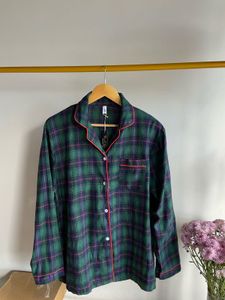 Cozy Plaid Pajama Top
