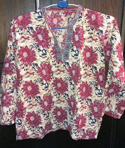 Floral Ethnic Top/ Short Kurti