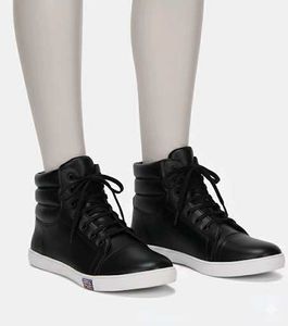 Black High-Top Fashion Sneakers