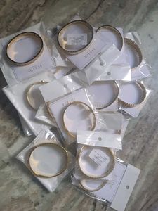 Anti Tarnish Gold-Tone Bangle &amp; Bracelet Set