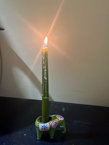 Thai  Handcrafted Elephant candle holder