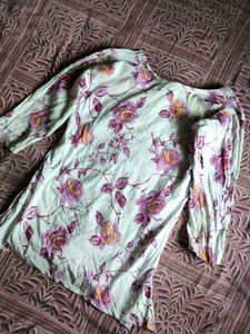 Floral Print Cotton Kurta🌺
