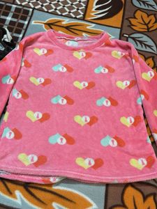 Cute Heart Print Top
