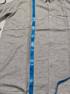 Classic Grey Textured Shirt