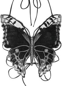 Black Butterfly Halter Top and skirt