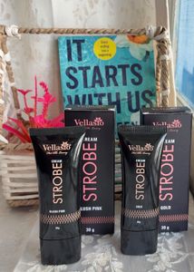 Vellasio Strobe Cream Duo - Blush Pink & Gold