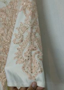Pretty Ball Gown With Stone Works