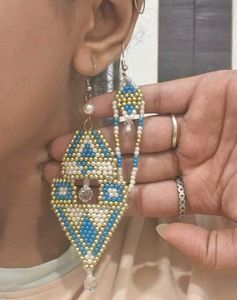 Boho Beaded Dangle Earrings