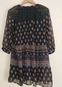 Boho Print Tunic Top