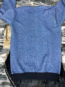 Stylish Blue Pullover Sweater