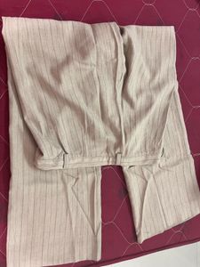 Striped High-Waisted Pants