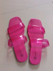 Chic Pink Slide Sandals