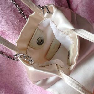 MANGO Beige Structured Sling Bag