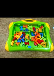 Kids Drawing Board with Magnetic Letters