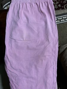 Embroidered Pink Floral Kurta with leggy and dupat