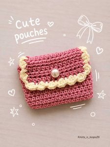 Handmade Crochet  Pouches🪡🧶🎀