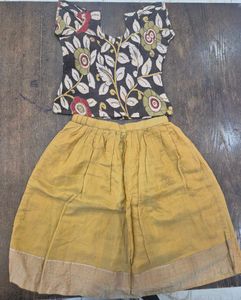 Beautiful Kalamkari Skirt and Blouse Set