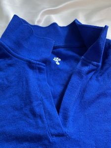 Vibrant Blue High Neck Top