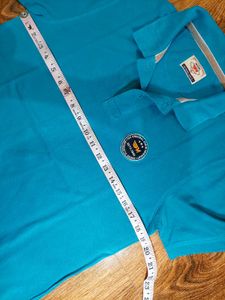 FLYING MACHINE Men's Blue Polo Tshirt