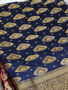 Banarasi Silk Saree with Blouse 😍