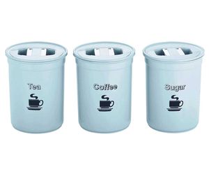 Tea, Coffee &amp; Sugar Canisters Set