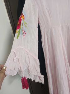 Elegant Pink Floral Gown