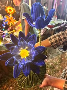 Beautiful Blue Lotus Showpiece