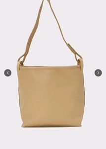 Twenty Dresses Beige Textured Oversized Tote Bag