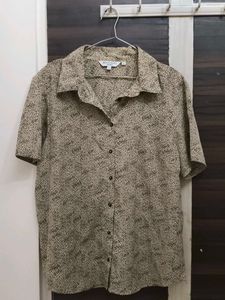 Yellow Tiny Polka Pattern Top