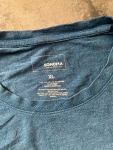Blue Men's Crew Neck T-Shirt