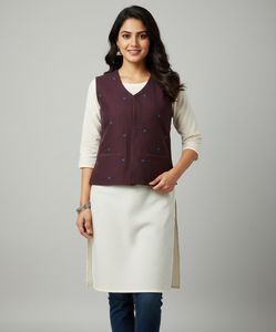 Stylish Embroidered Waistcoat