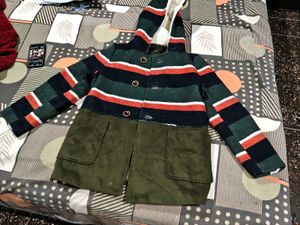 Striped Hooded Warm Coat and skivi free