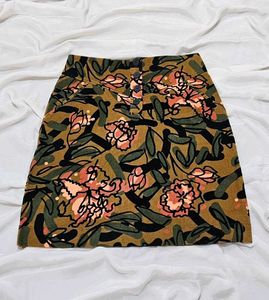 Floral Short Skirt