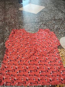 Red Graphic Print T-Shirt